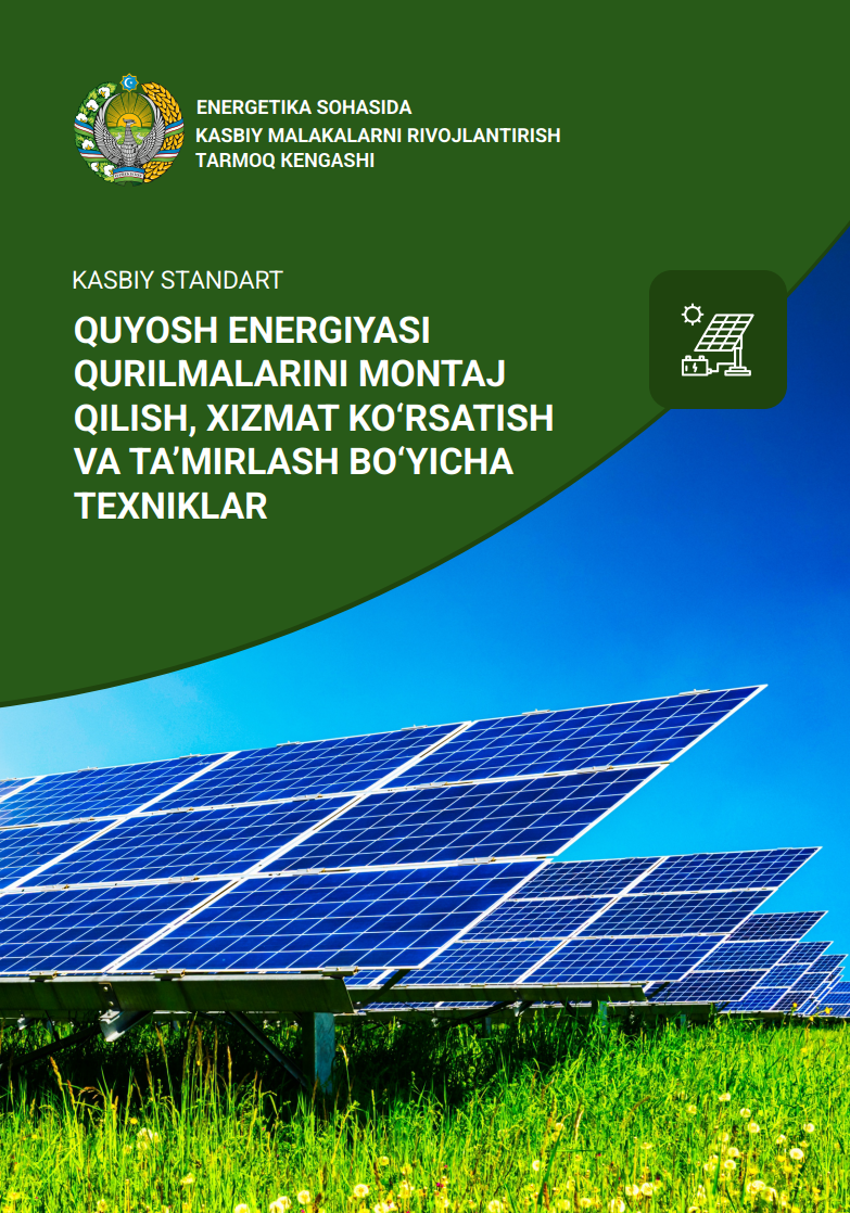Ishchi kasblarning tarmoq tarif-malaka maʼlumotnomalarini ishlab chiqish boʻyicha uslubiy tavsiyalar